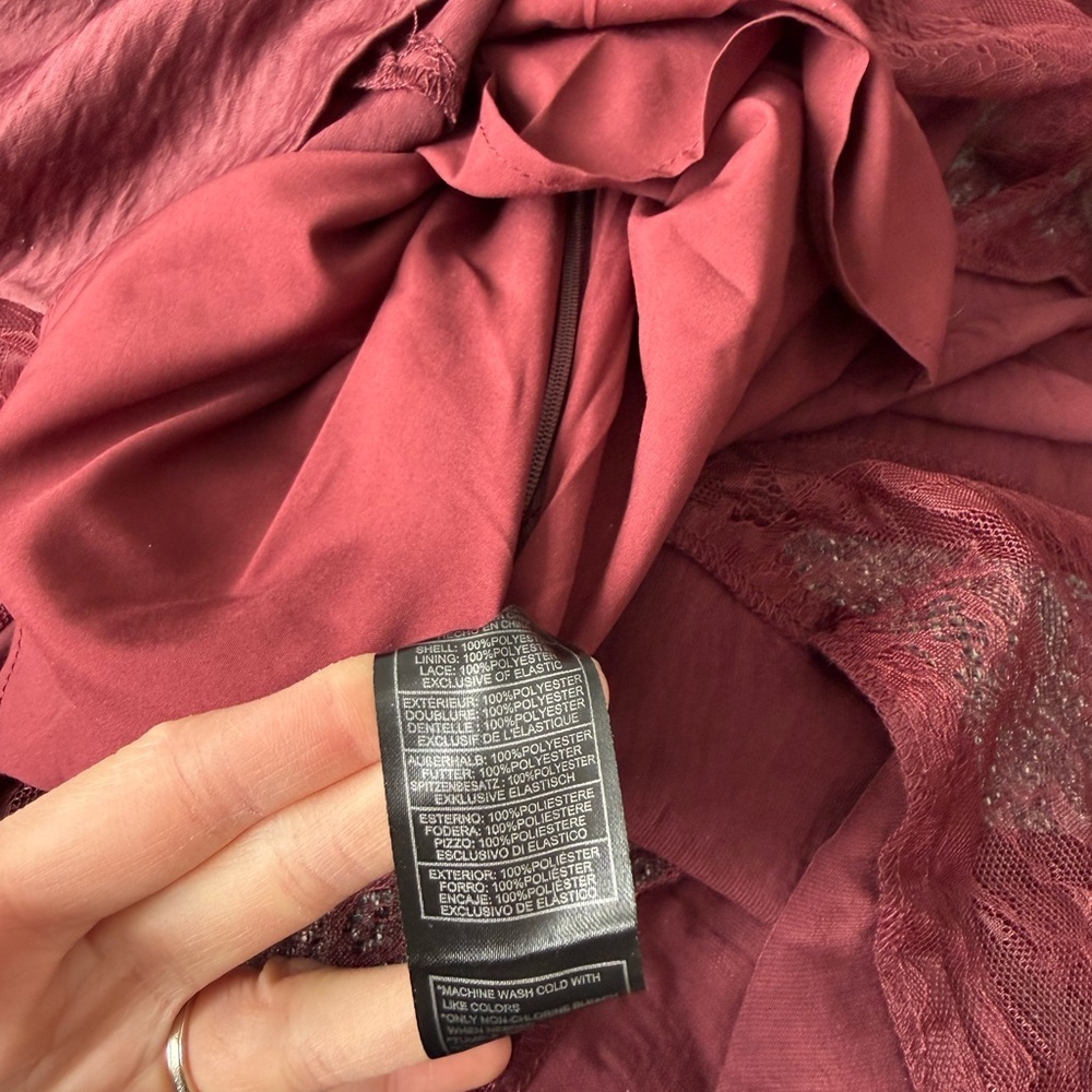 Betsey Johnson Burgundy Midi Dress - Picture 8 of 9
